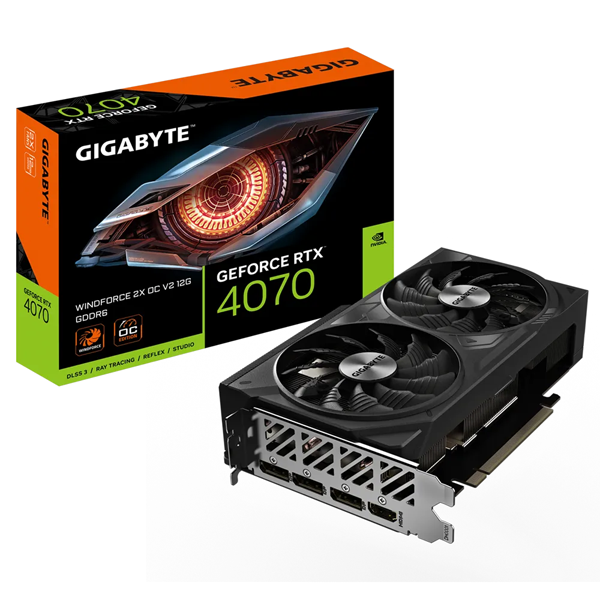 TARJETA DE VIDEO GIGABYTE 4070 WINDFORCE 2 OC 12GB_1
