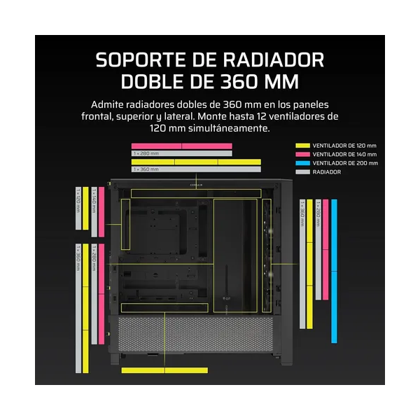 GABINETE CORSAIR 4000D RS ARGB BLACK_7