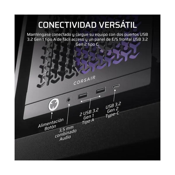 GABINETE CORSAIR 4000D RS ARGB BLACK_8