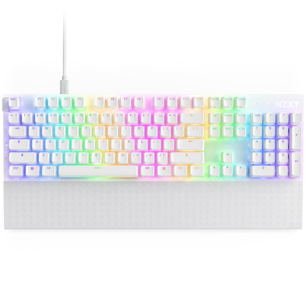 TECLADO NZXT FUNCTION 2 GATERON LINEAR RGB BLANCO INGLES_1
