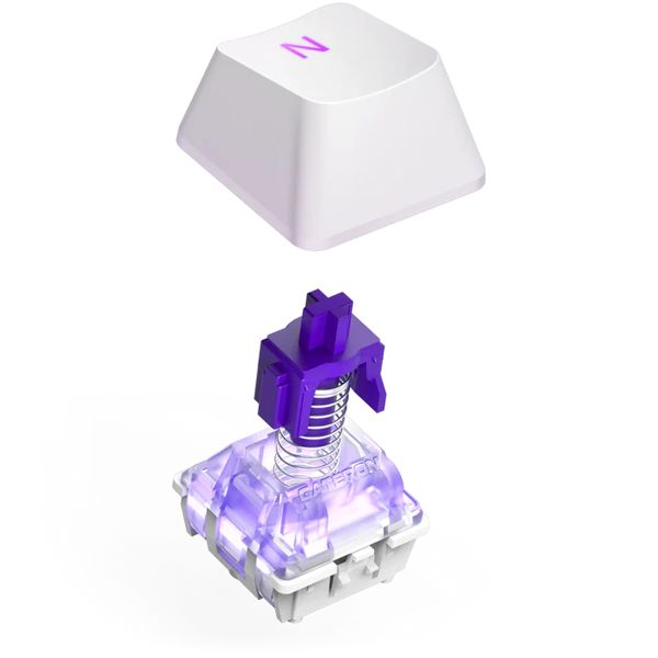 TECLADO NZXT FUNCTION 2 GATERON LINEAR RGB BLANCO INGLES_4